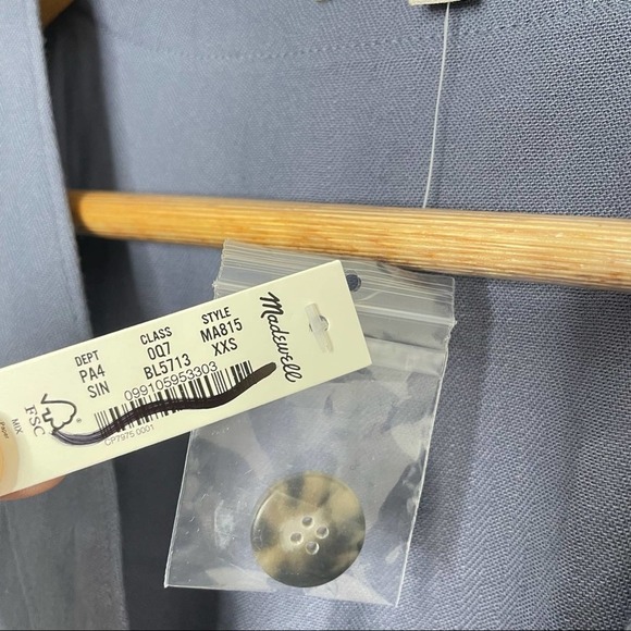 Madewell Cap-Sleeve Jumpsuit in sunfaded indigo XXS - Picture 10 of 10